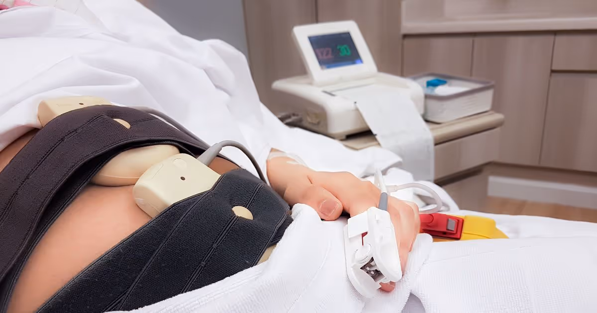 What are the procedures of a nonstress test?