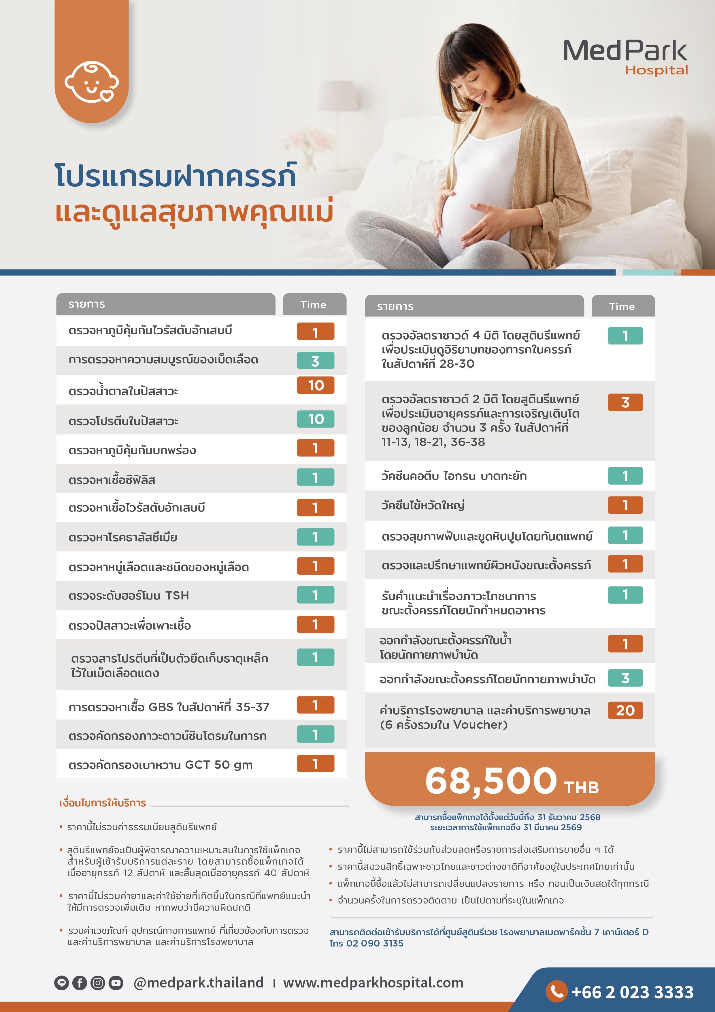 แพ็กเกจฝากครรภ์