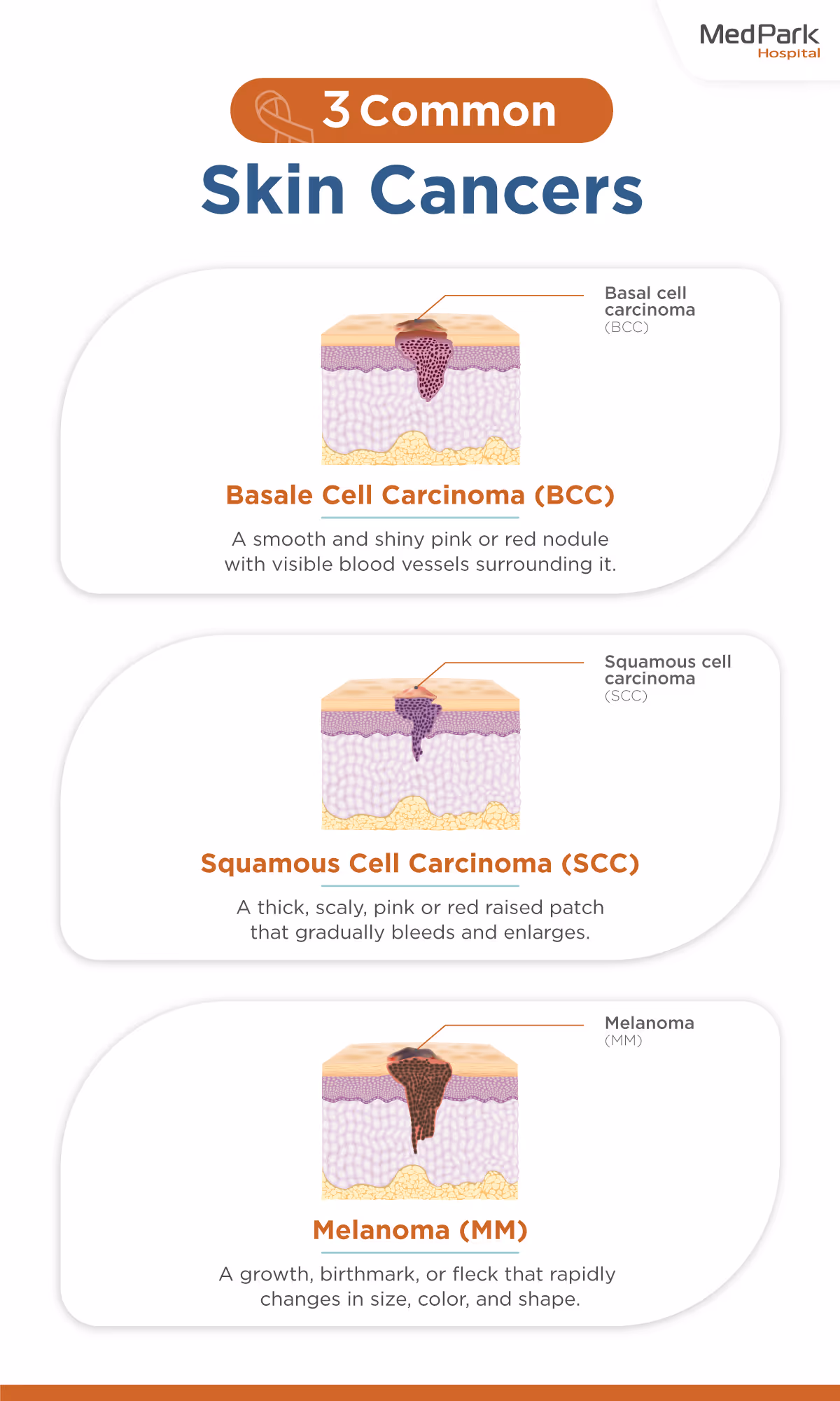 Skin Cancer Features and Symptoms Treatable With Mohs Surgery En