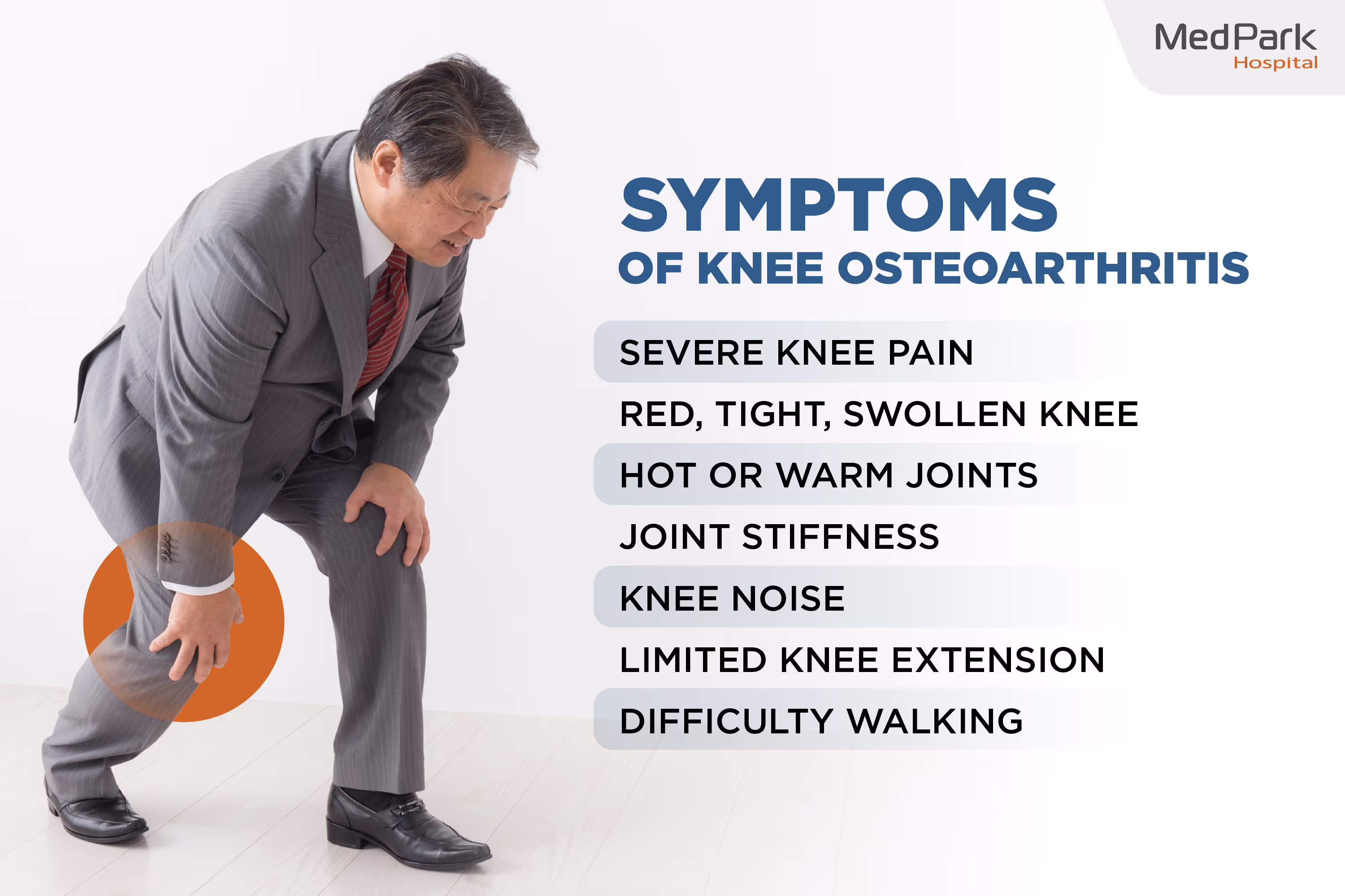Symptoms of knee osteoarthritis