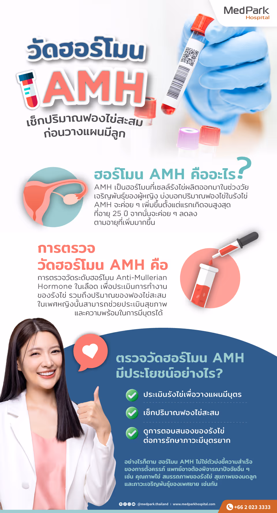ตรวจวัดฮอร์โมน Amh Infographic Th