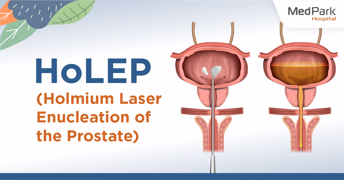A morcellator suctions out excess prostate tissue