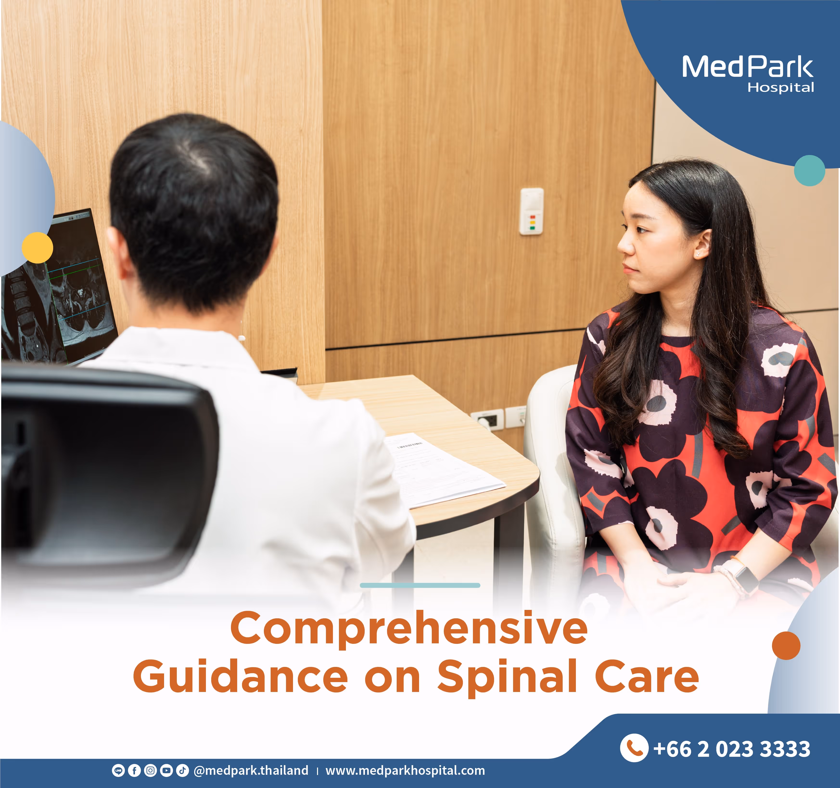 Once all the test results are available, the spine surgeon will provide a detailed and easy-to-understand explanation of the MRI images, highlighting the abnormalities causing the pain.