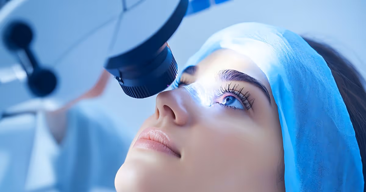 Patient Undergoing Lasik Wavefront Technology Hightech Clinic Focus Precision Care Involved (2)