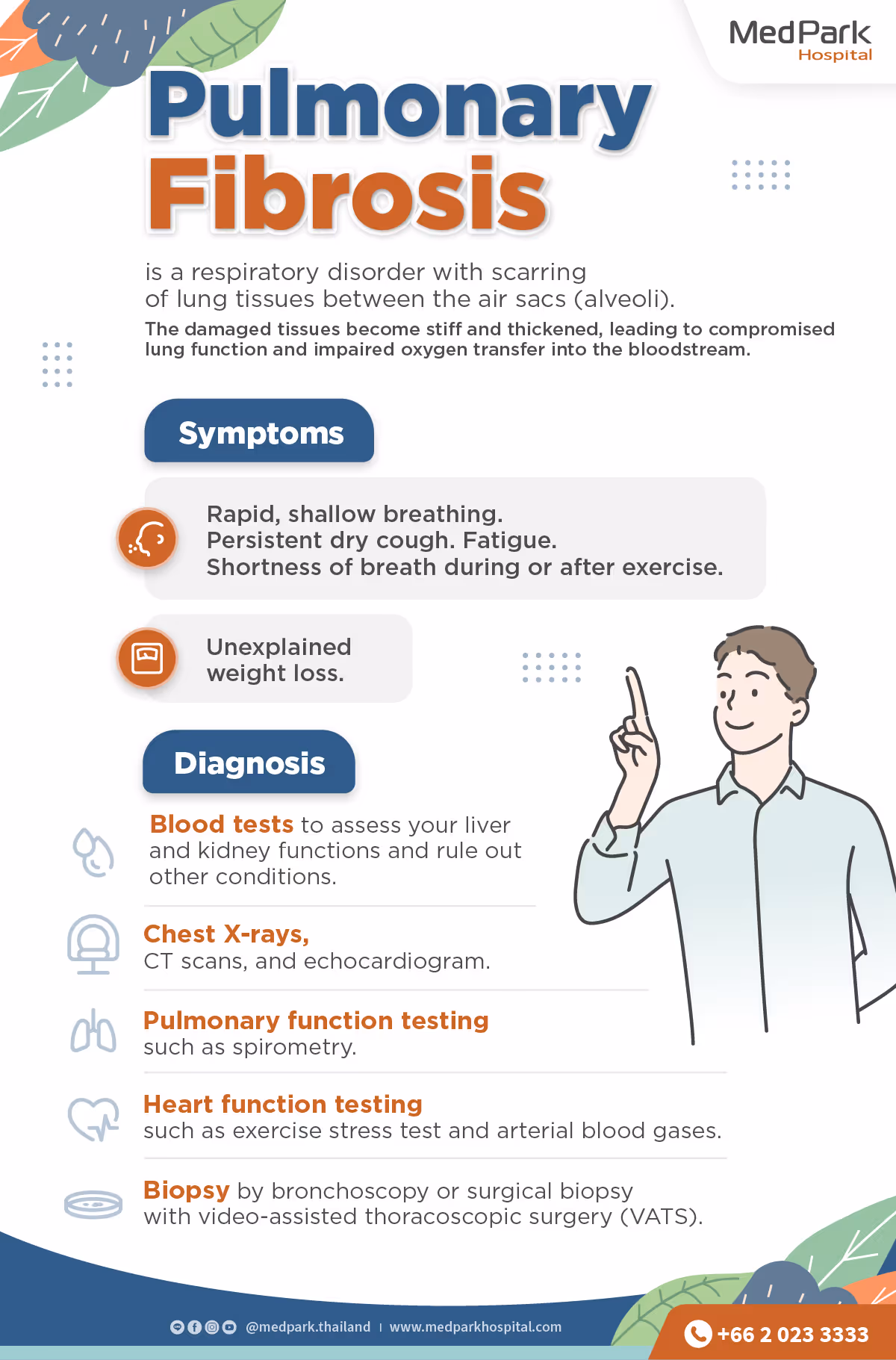 What cause Pulmonary Fibrosis Infographic En