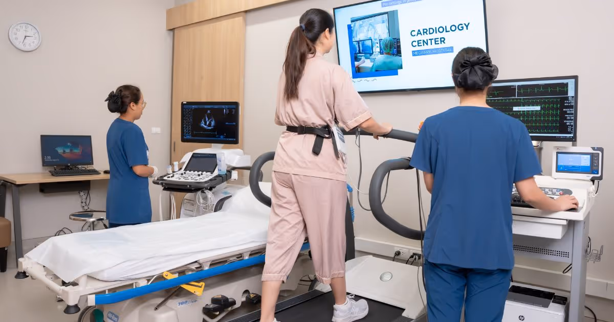 ตรวจสมรรถภาพหัวใจด้วยการออกกำลังกาย ตรวจ EST - Exercise Stress Test