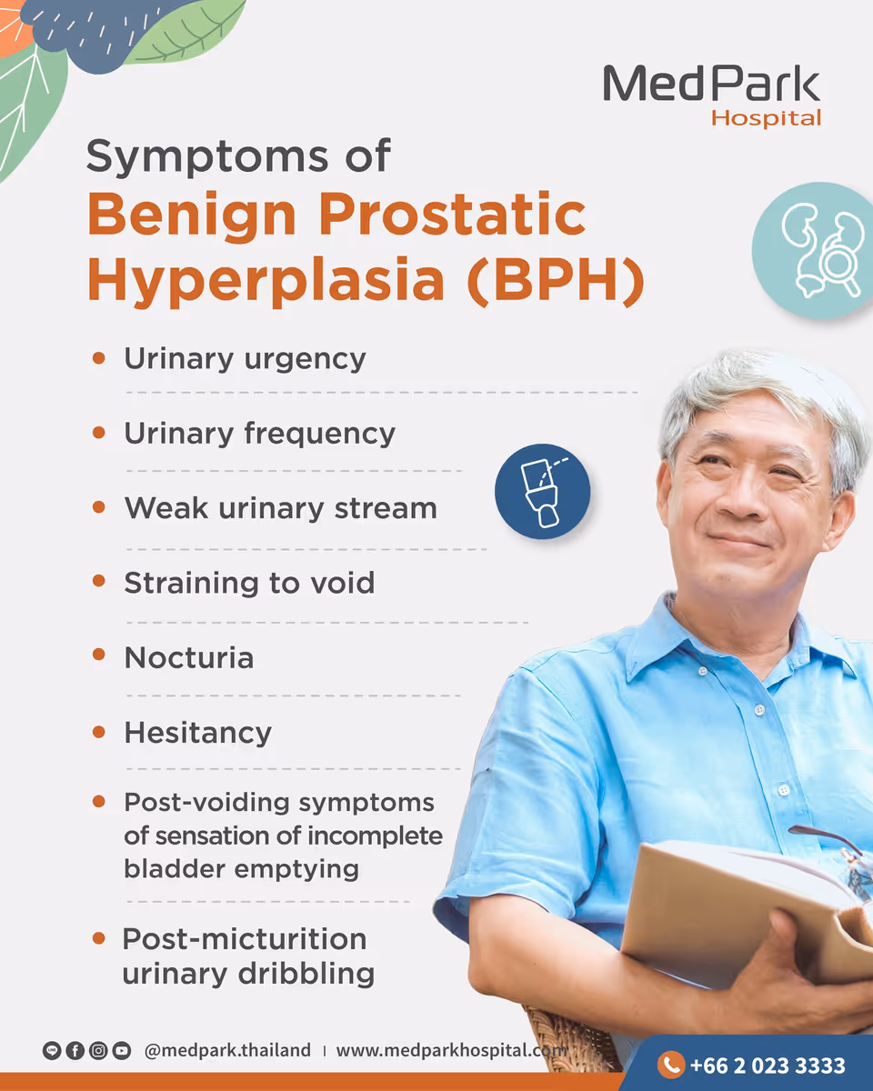 Benign Prostatic Hyperplasia - Symptoms of an enlarged prostate