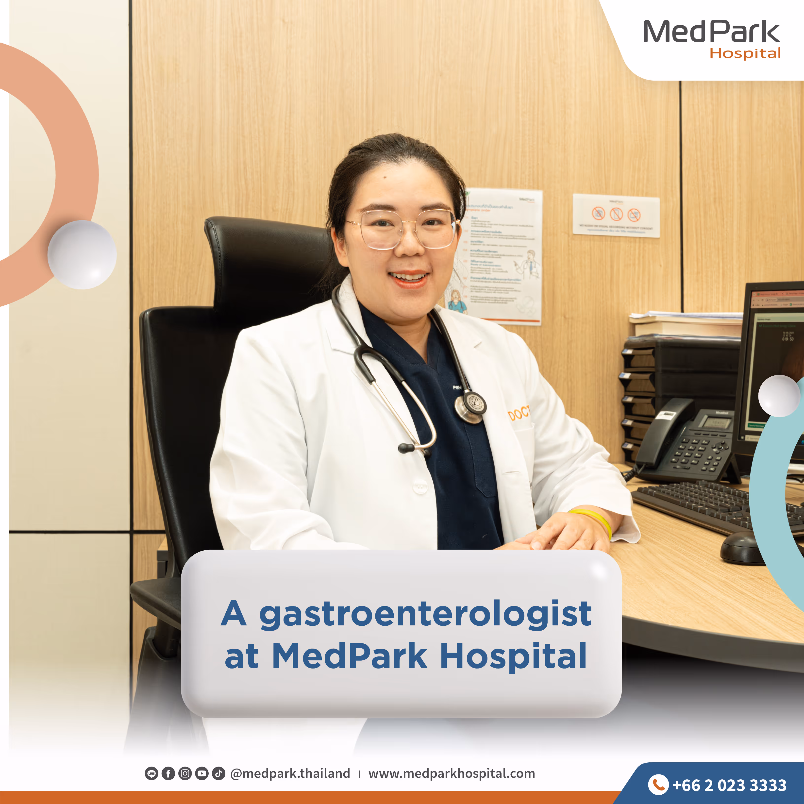 A gastroenterologist at MedPark Hospital
