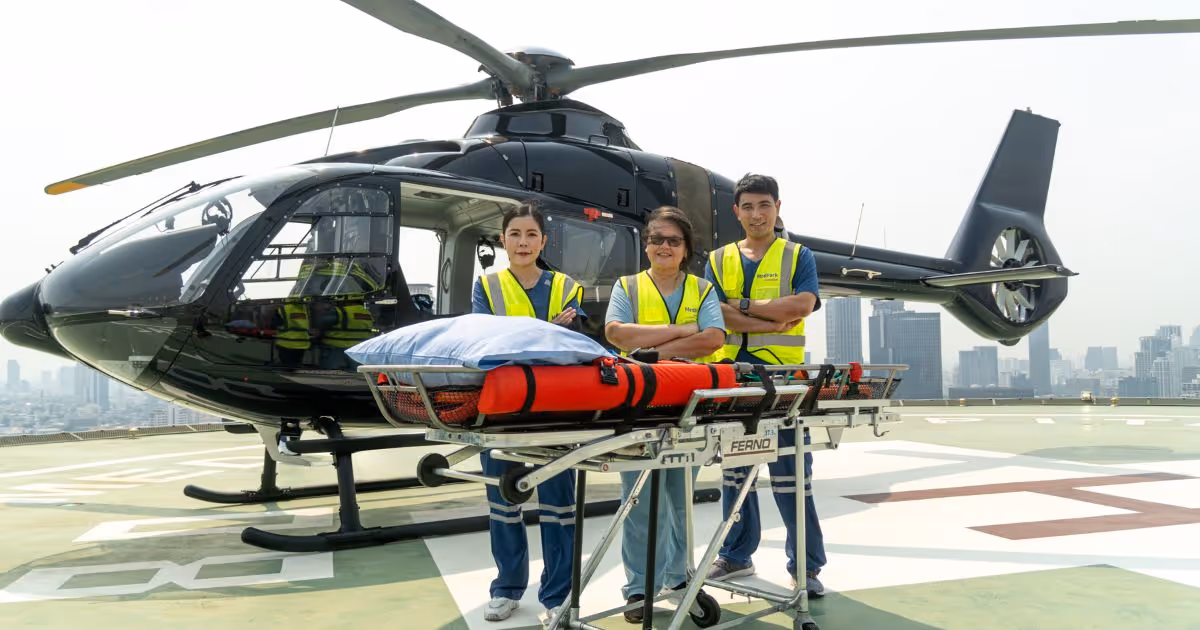 Med Park Medical Escort Center ทีมกู้ชีพบนฟากฟ้า 2