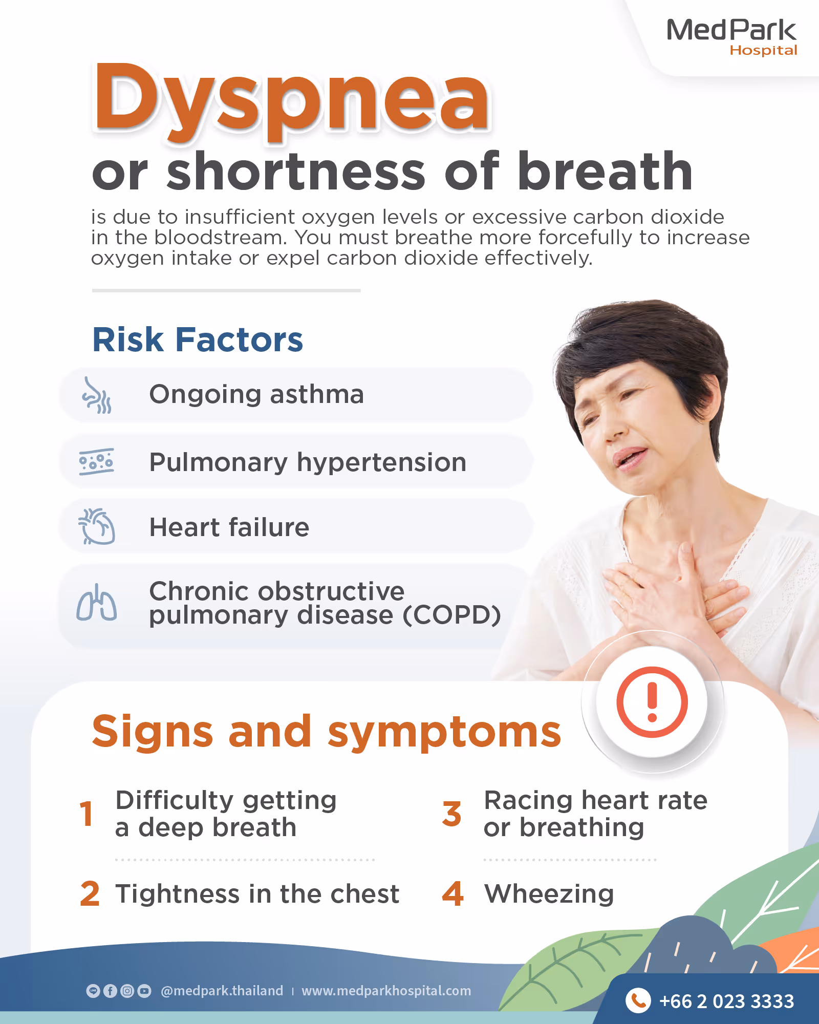 Dyspnea (shortness of Breath)   Infographic En