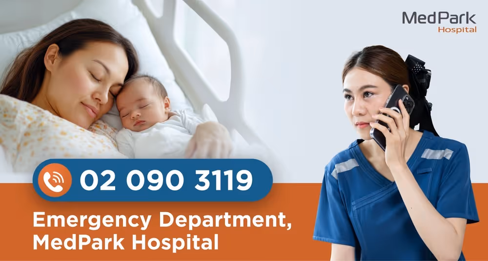 Emergency Number of MedPark Hospital in case of postpartum hemorrhage