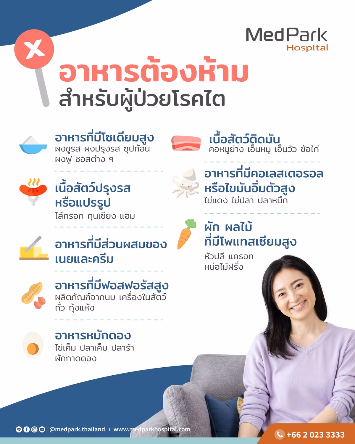 โรคไตเรื้อรัง ห้ามกินอะไร