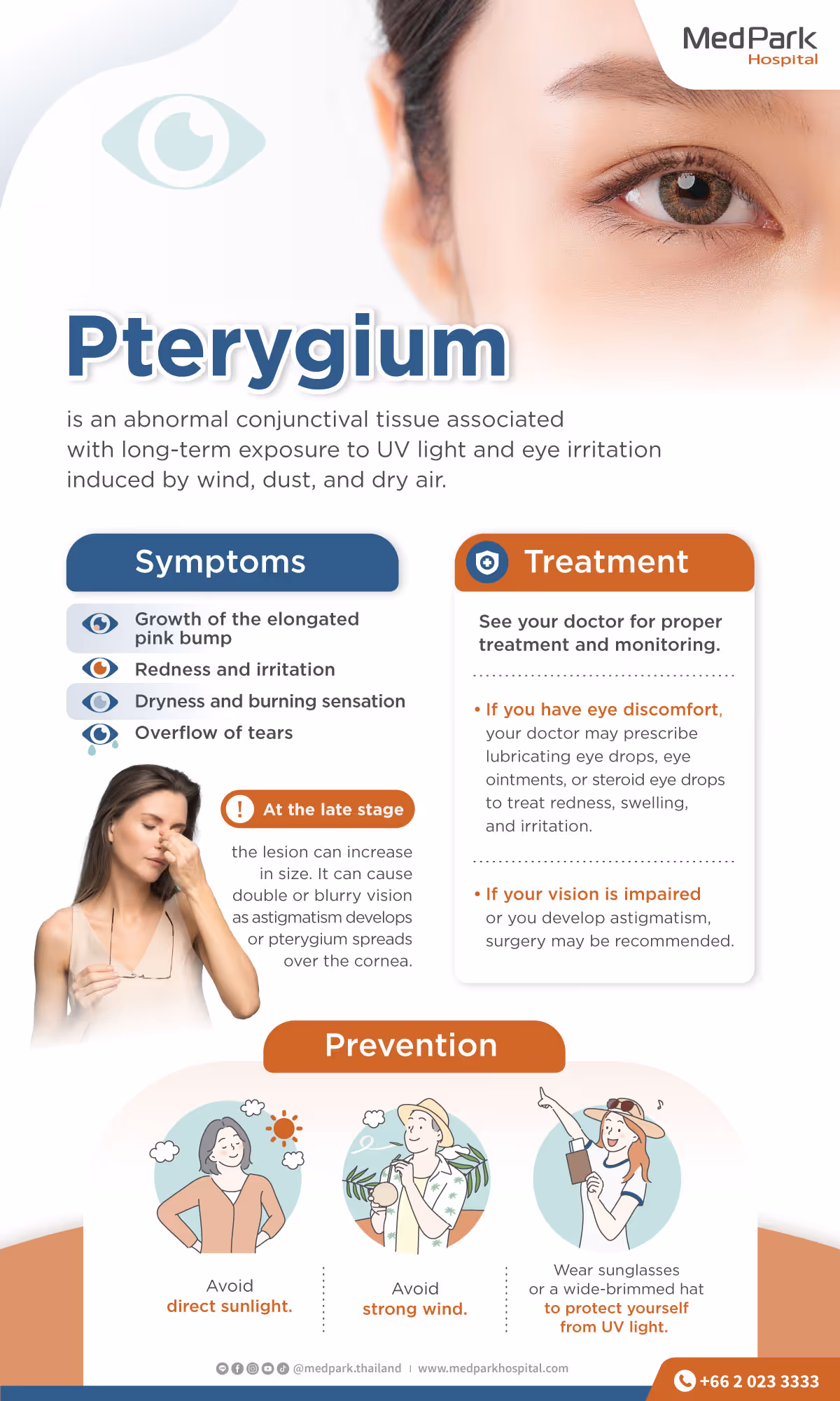 Pterygium-symptoms and how to prevention